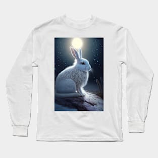 white hare 12 Long Sleeve T-Shirt